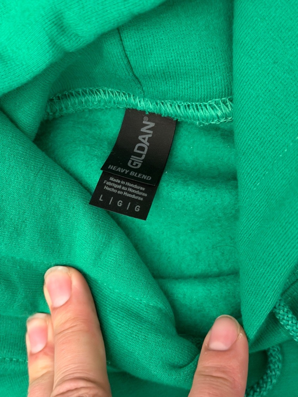 Gildan Teal-Green Pullover Hoodie with White & Dark Green Philadelphia Eagles - Picture 2 of 5